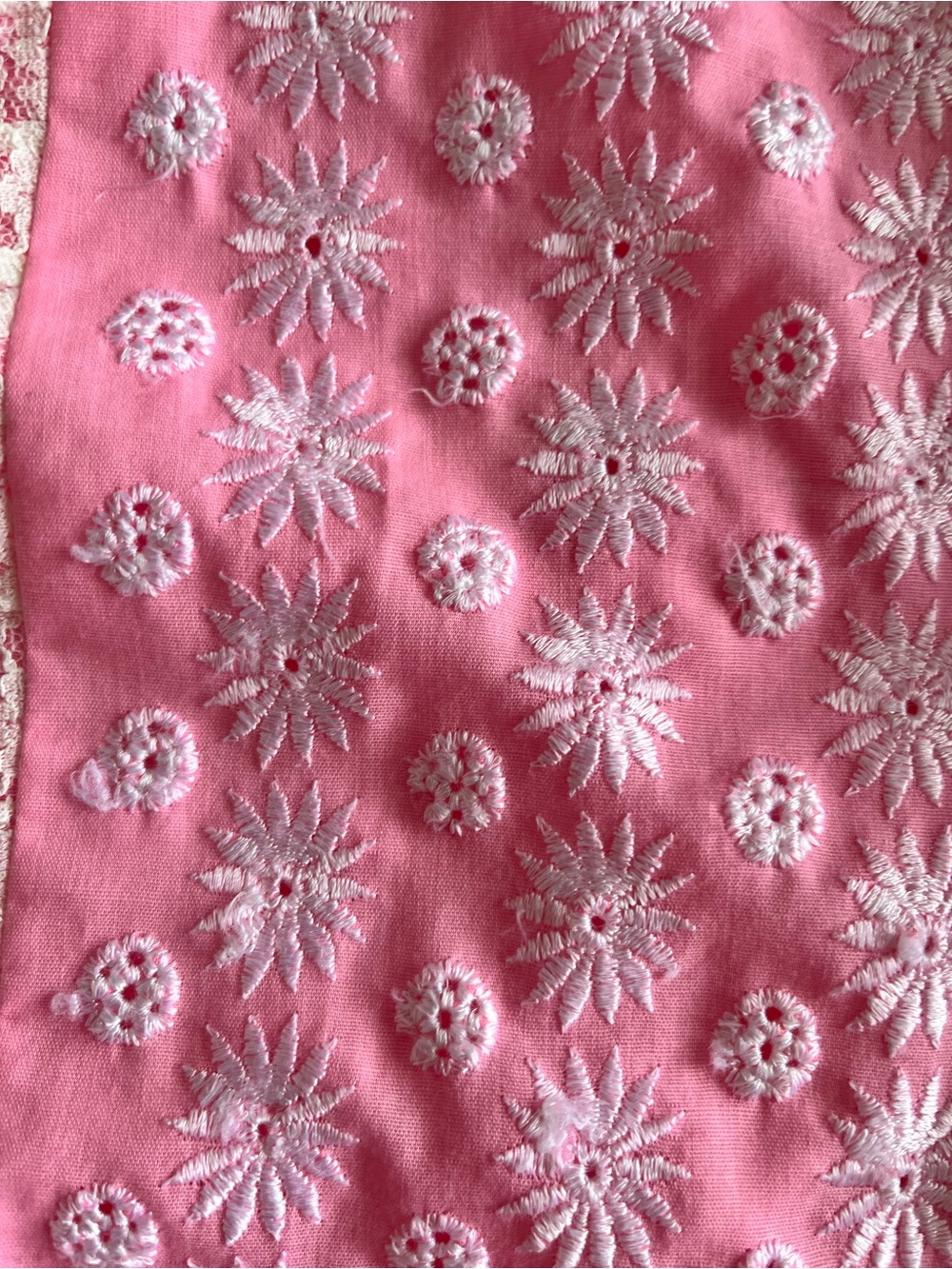 vintage 60s / 70s authentic hippie pink cotton sleeveless peplum top - Picture 2 of 4